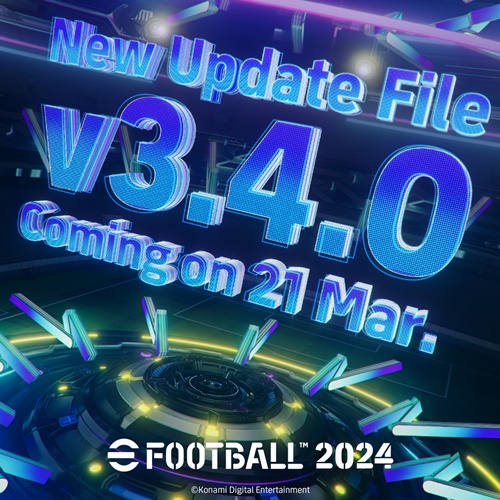 Contenido actualización v3.4.0 de Konami para eFootball 2024