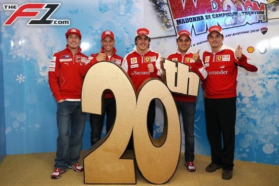 Alonso ya viste de rojo Ferrari