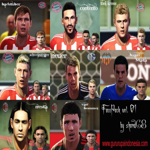caras pro evolution soccer 2011