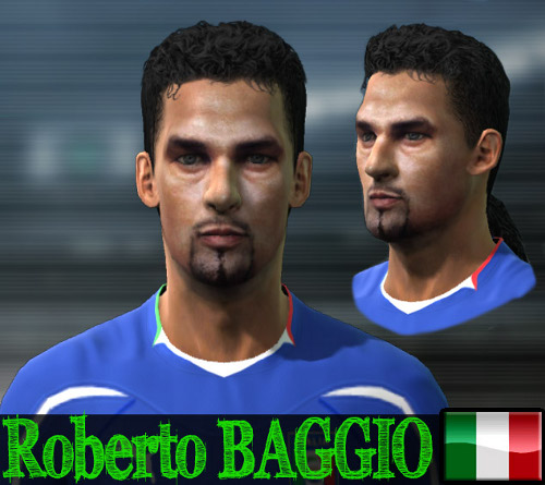 Cara Roberto Baggio pro evolution soccer