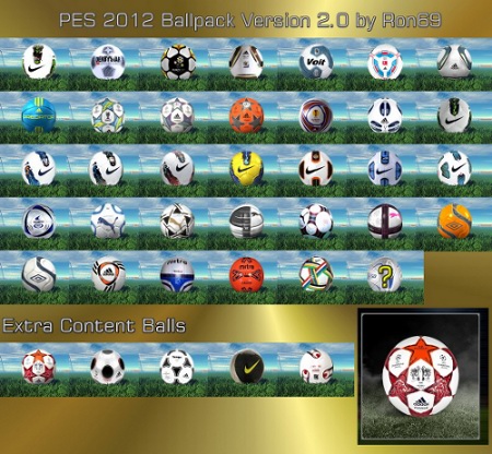 pack balones pes2012