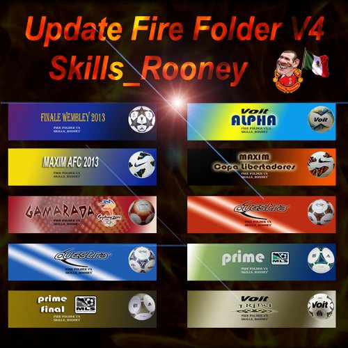 update fire folder para pes 2013
