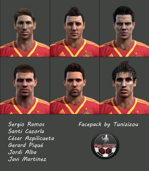 caras españa pes 2013