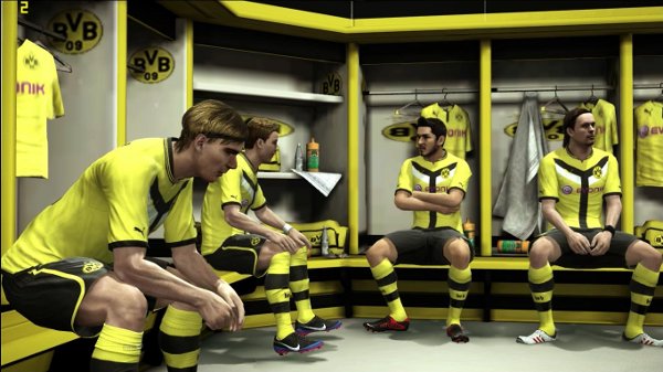 Barcelona y Dortmund vestuario pes 2013