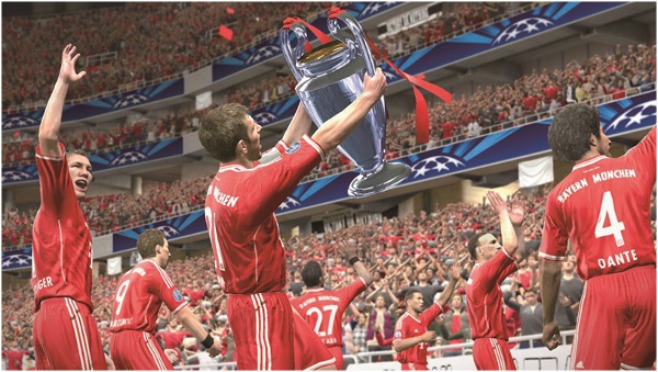 PES 2014: Nueva imagen Bayern Munich levantando trofeo