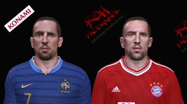 cara ribery pes 2014