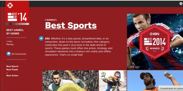 IGN premia a PES 2015 como mejor juego deportivo de 2014