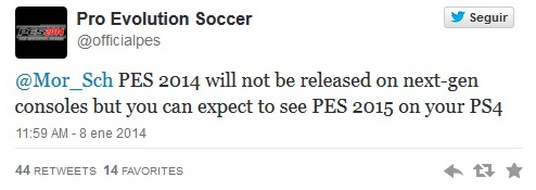 PES 2015: Konami lo confirma para PS4