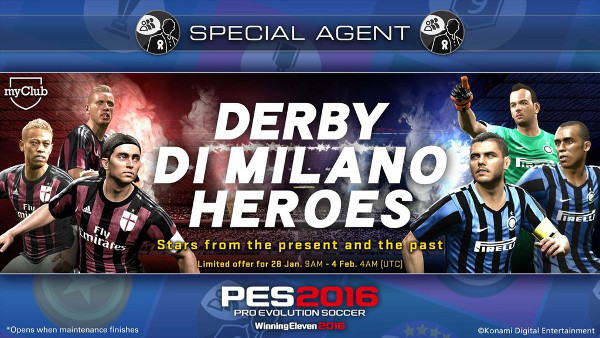 PES 2016: Promoción especial Derby de Milán en myClub