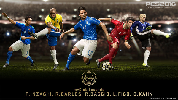 PES 2016: Baggio, Roberto Carlos, Figo, Inzaghi y Kahn llegan a leyendas myClub