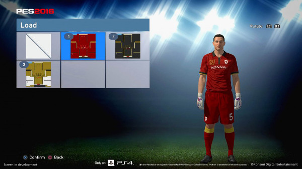 PES 2016: Imágenes Modo Edit, Master League y myClub