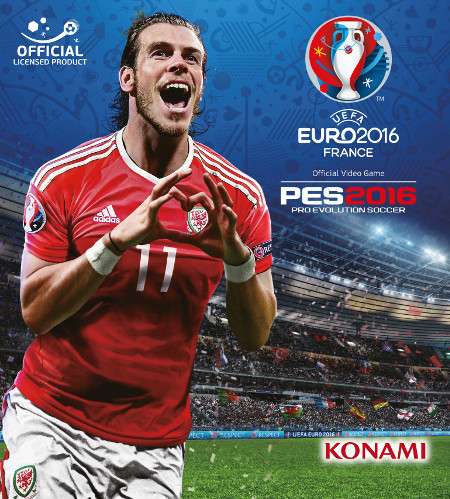 Gareth Bale portada del videojuego de Konami UEFA EURO 2016