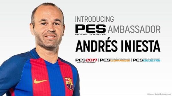 PES 2017: Andrés Iniesta, capitán del FC Barcelona, nuevo embajador oficial de PES