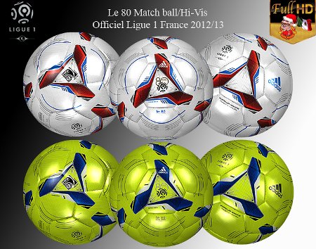 Adidas Le 80 Match Ball & Hi-Vis PES 6 Liga Francia - by skills_rooney