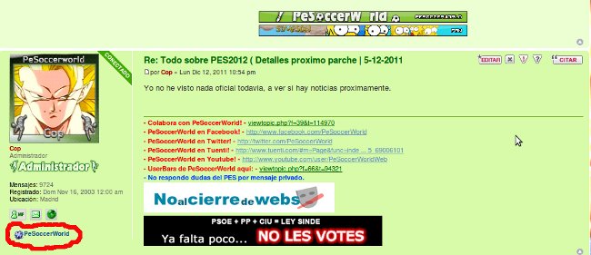 perfil consolas en el foro