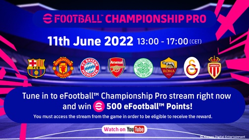 Konami confirma los ocho clubes participantes en efootball Championship Pro 2022