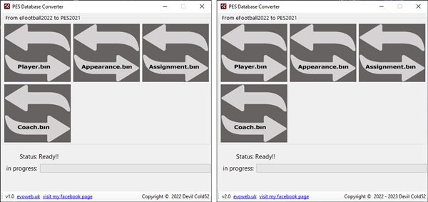 eFootball 2025 PES Database Converter Beta v4.3.0.0 - by Devil Cold52