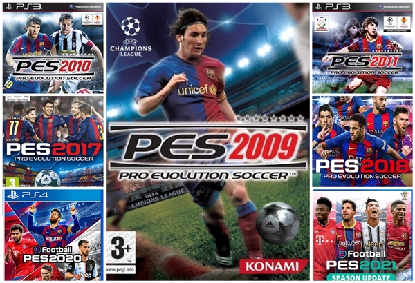 Recordamos todas las portadas de PES con Messi como jugador del Barcelona