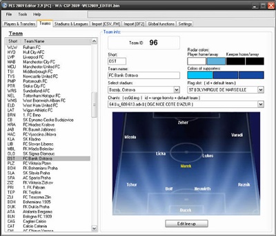 PES 2009 Editor v2.9 - by w!Ld@