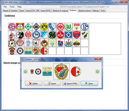 PES 2010 Editor v2.1 - by w!ld@