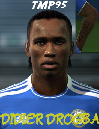 cara didier drogba pro evolution soccer pes