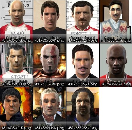 pack de caras de famosos para pro evolution soccer 2011