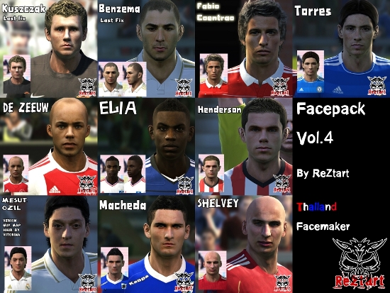 caras pro evolution soccer 2011