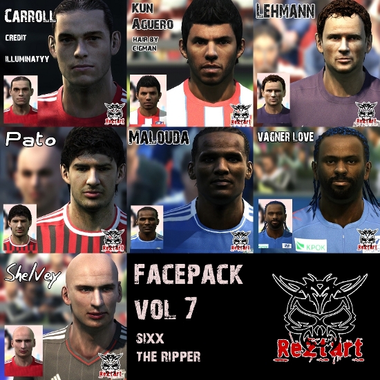caras pro evolution soccer 2011