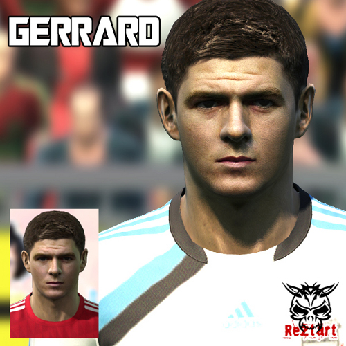 cara gerrard pro evolution soccer 2011