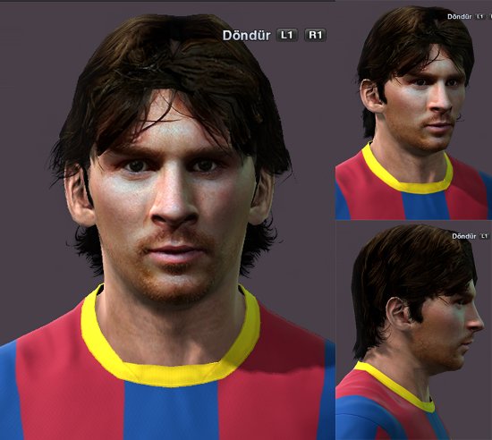 cara messi pro evolution soccer