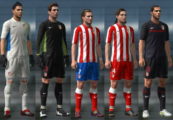 equipacion atletico de madrid para pro evolution soccer