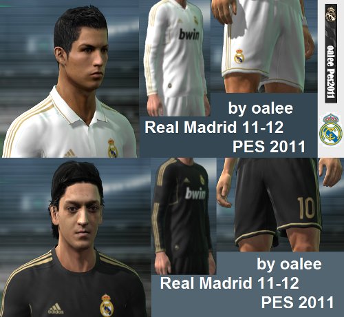 equipacion real madrid 2011-2012 para pro evolution soccer 2011