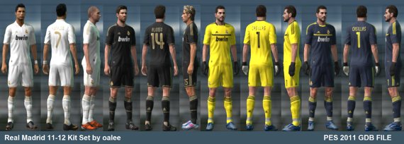 equipacion real madrid 2011-2012 para pro evolution soccer 2011