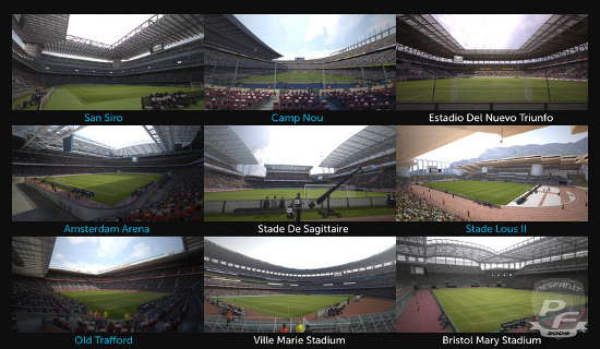 PES2012: Previas de estadios