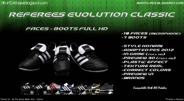 arbitros caras y botas para pes2012