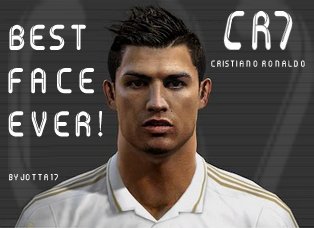 cara cristiano ronaldo pes2012