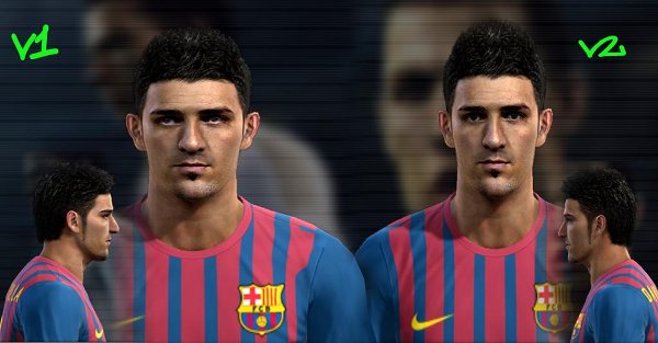 cara david villa pes2012