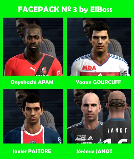 caras pes2012