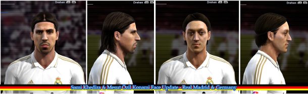 cara de Ozil y Khedira