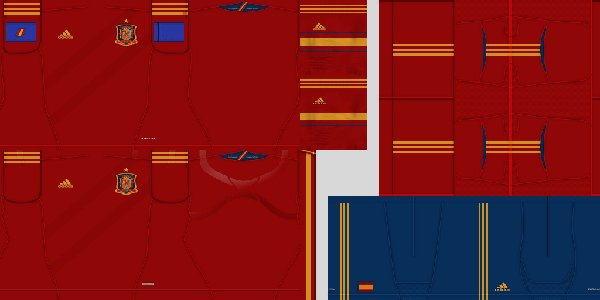 equipacion españa eurocopa 2012 para pes2012