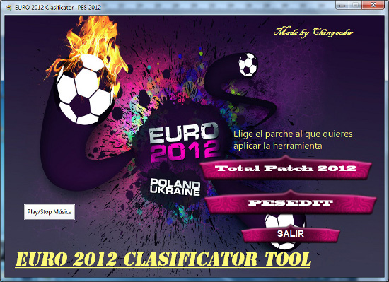 clasificator tool para pes2012