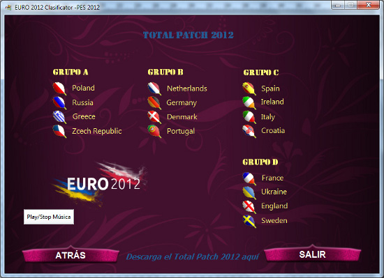 clasificator tool para pes2012