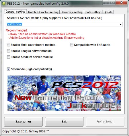 gameplay tool para pes2012