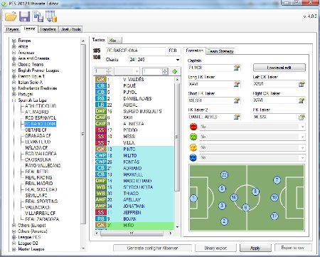 ultimate editor para pes2012