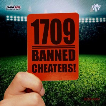 PES 2013: Suma y sigue, ya son 1709 los baneados en el Modo Online