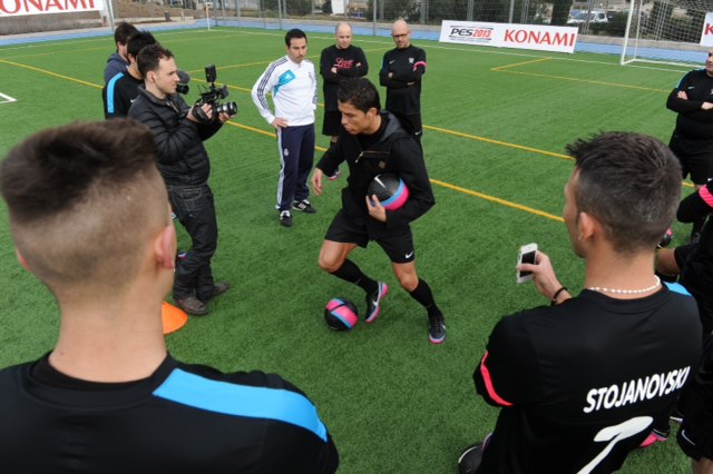 entrenamiento con cristiano ronaldo