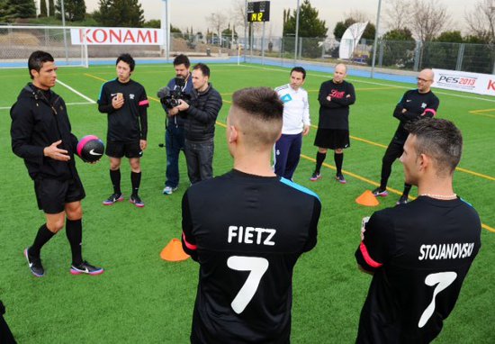ntrenamiento con cristiano ronaldo