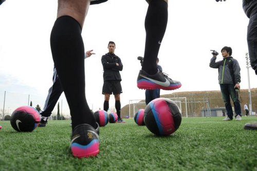 ntrenamiento con cristiano ronaldo