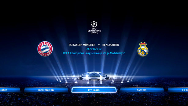 PES2013: Primeras imagenes del modo UEFA Champions League
