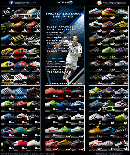 pack 81 botas para pes 2013